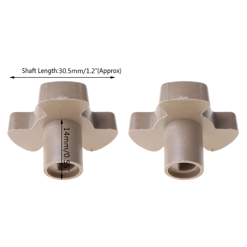Shas 2 Chiếc 14 Mm Lò Vi Sóng Bàn Xoay Con Lăn Hướng Dẫn Hỗ Trợ Khớp Nối Khay Trục