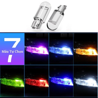 Bóng Led T10 Siêu Sáng , Đèn Led & T10 Lắp Mặt Đồng Hồ, Demi  , Xi Nhan Xe Máy , Ô Tô  -  Đủ 7 Màu