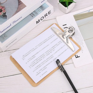 [COD] NEATDWELL 1PC Clipboard Đồ dùng văn phòng kinh doanh Kẹp hồ sơ bằng gỗ đa chức năng