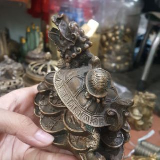 Rùa Đầu Rồng Cõng Con Bằng Đồng