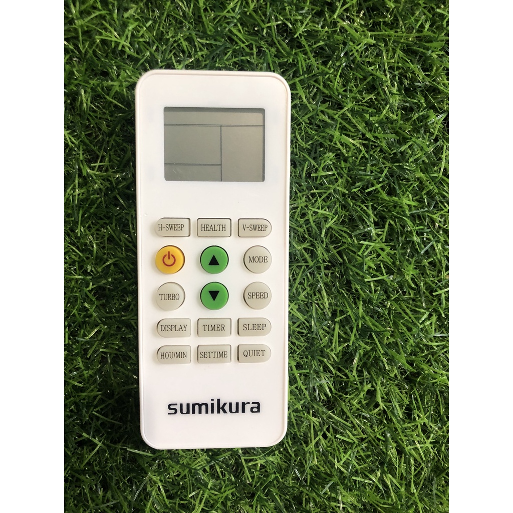 Điều khiển điều hòa Sumikura 2 nút xanh 1 chiều và 2 chiều - tặng kèm pin chính hãng - Remote Sumikura