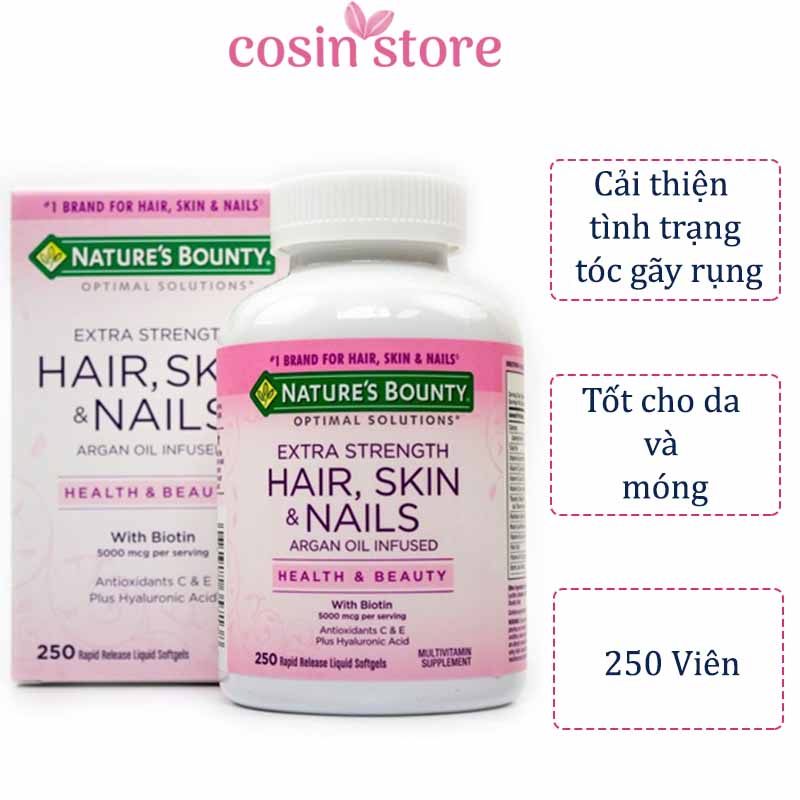 Viên Uống Collagen Đẹp Da Natures Bounty Hair Skin Nail 250 Viên Cosin Store Shopee Việt Nam 9453