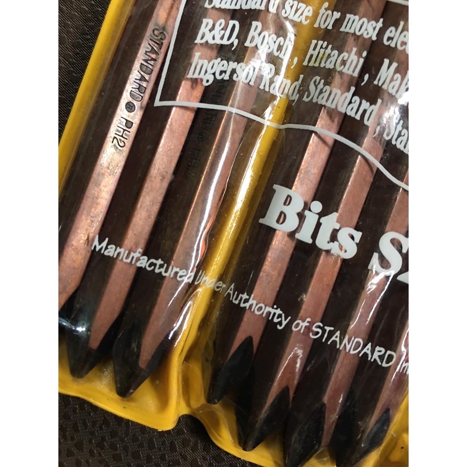 Mũi vít đóng nâu dài đầu nhọn STANDARD 8mm (hàng chính hãng)
