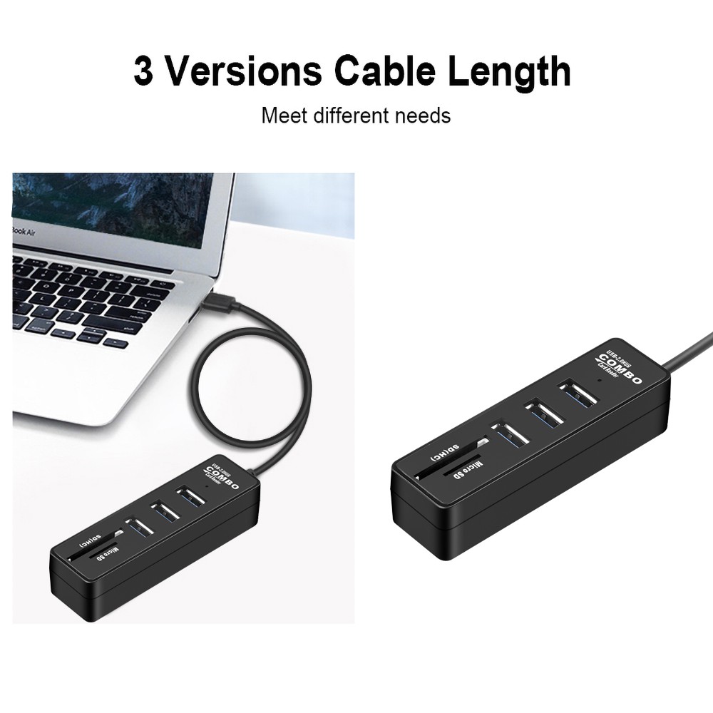 Đầu đọc thẻ nhớ tốc độ cao 480mbps 3 cổng usb 2.0 dành cho laptop pc