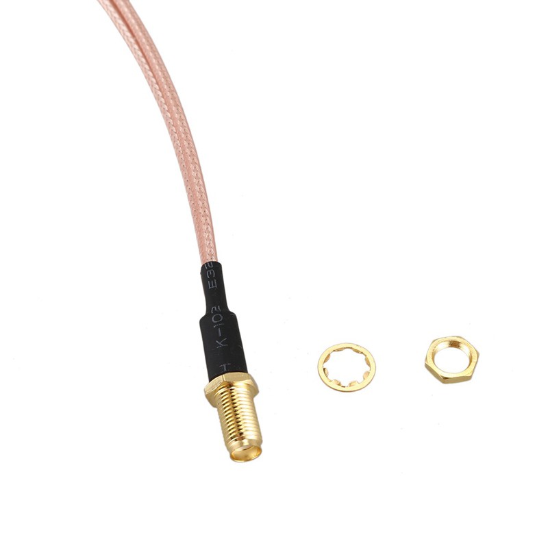 SMA Nữ Sang Y Loại 2 X TS9 Nam / CRC9 Nam Kết Nối Bộ Chia Kết Hợp Cáp Đuôi Heo RG 316 30CM Vàng