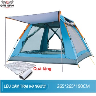Lều Cắm Trại Du Lịch Tự Bung 6-8 Người Vải Siêu Chống Nắng Và Mưa Cao Cấp Đại Nam Sport + Tặng Nệm Chống Ẩm