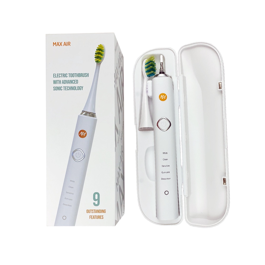 Ảnh Combo 01 bộ bàn chải điện Max Air model Ma004 công nghệ sóng âm Sonic mới và 01 hộp du lịch đựng bàn chải đánh răng điện 1