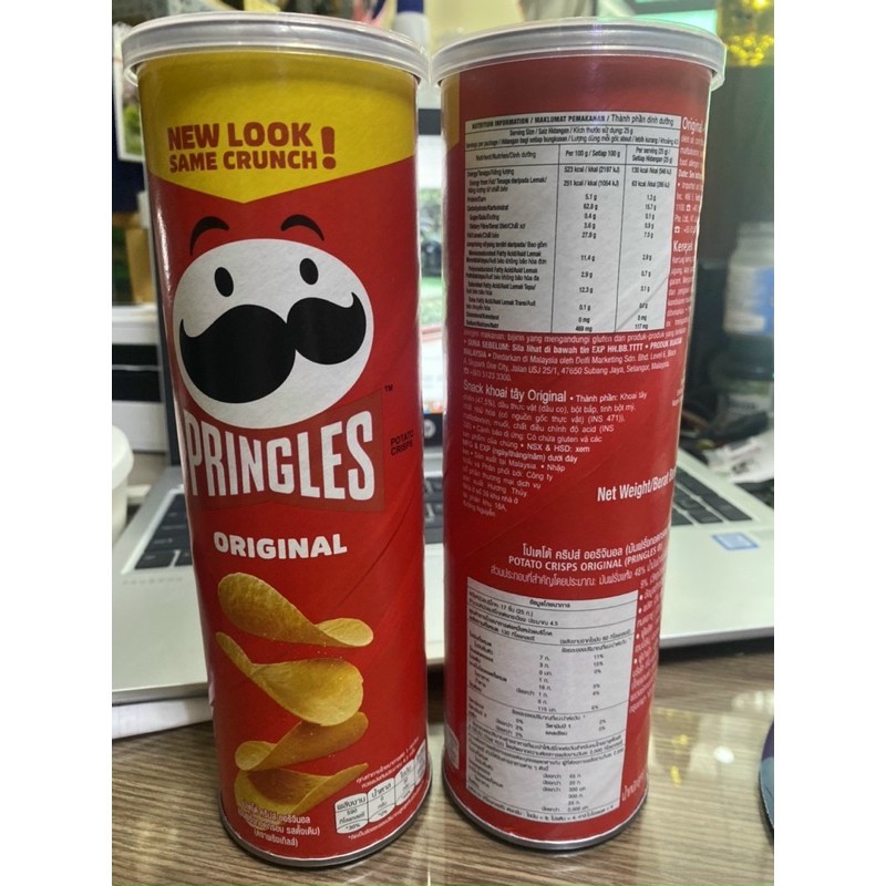 Bánh Snack Khoai Tây Pringles Original 149g (vị Truyền Thống) | Shopee ...