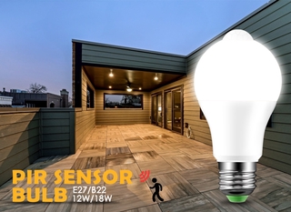 Cảm Biến Chuyển Động PIR Đèn Ngủ LED 220V 110V 12W 18W Dusk Đến Bình Minh Bóng Đèn Thông Minh IP42 Đèn Gia Đình Có Cảm Biến Chuyển Động