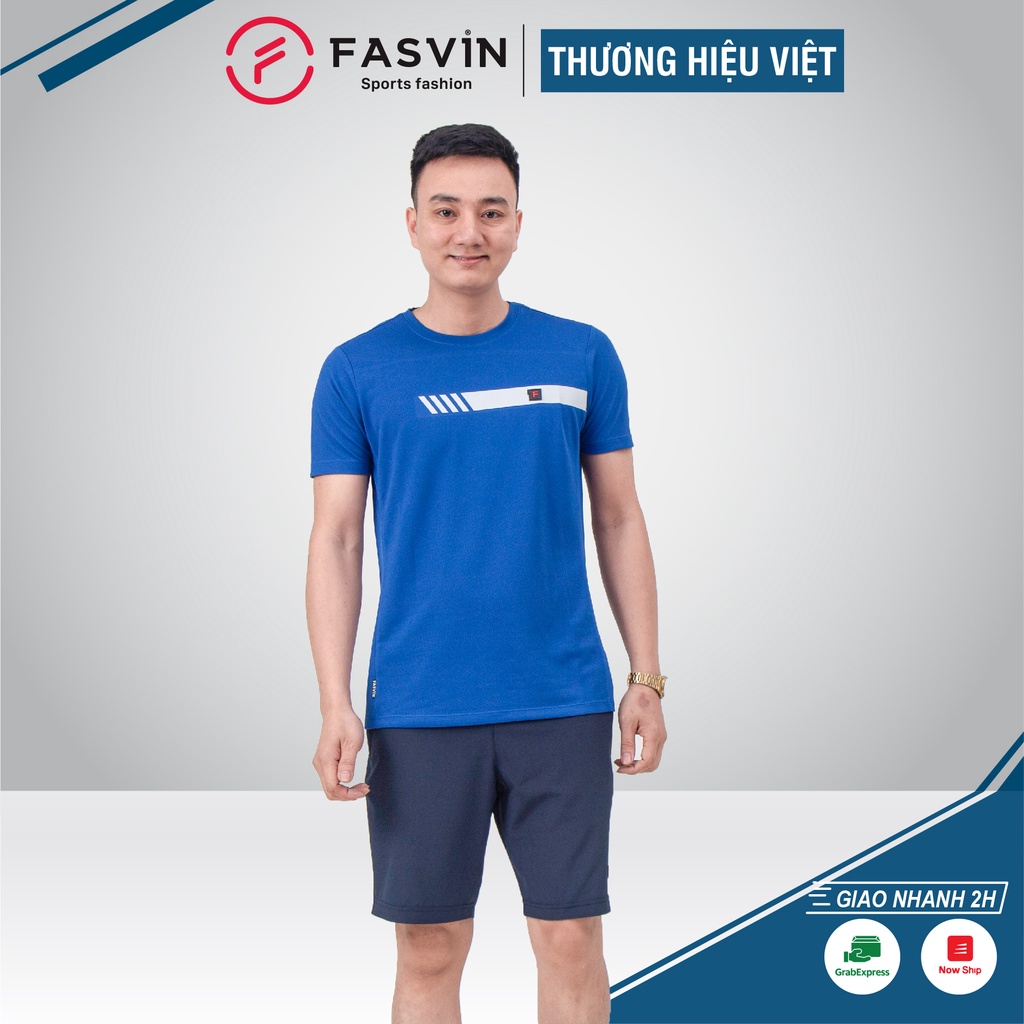 Bộ quần áo thể thao nam cộc tay co giãn Fasvin AT20252.HN