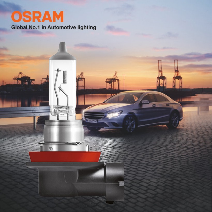Bóng Đèn Pha/Cos Halogen OSRAM Original Dùng Cho Xe Ô Tô Xe Hơi Chân H11 12V 55W 64211-01B - 3200K 1350LM