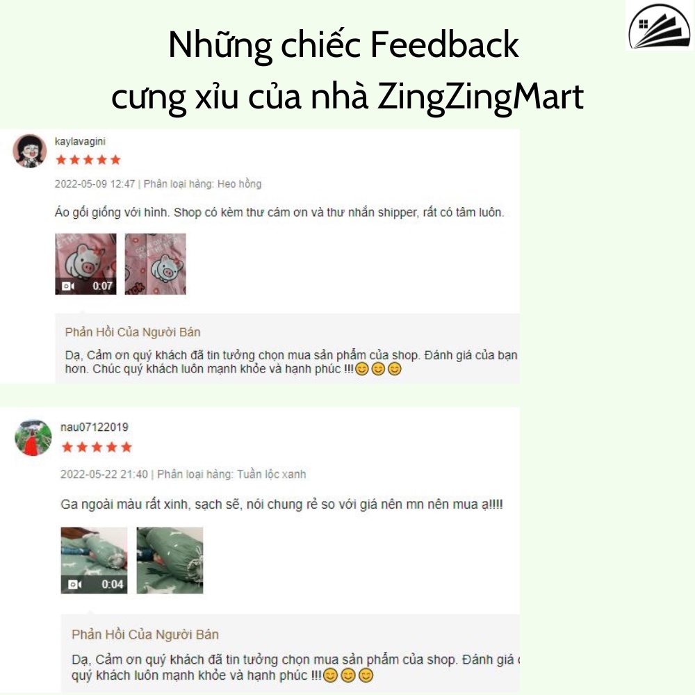 Ảnh Vỏ gối ôm ZingZingMart chất liệu cotton poly mềm mát (phù hợp với ruột đường kính 20cm) 3
