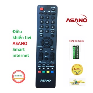 Điều khiển tivi ASANO smart internet thay thế khiển zin theo máy - tặng kèm pin chính hãng -Remote tivi Asano internet