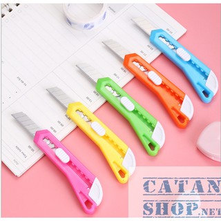 Bộ 5 Dao Rọc Giấy Mini Siêu Cute Tiện Ích Văn Phòng, Dao Cắt Giấy Văn Phòng Phẩm Nhiều Màu Xinh Xắn