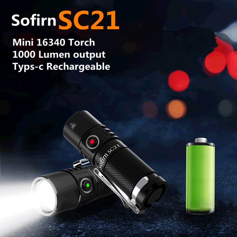 Đèn Pin Mini Sofirn SC21 1000 lumen NW LED 16340 Siêu Sáng Bỏ Túi Có ...