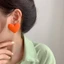 CATIYAHA Heart Stud Bông Tai Quà Tặng Hợp Thời Trang Sáng Tạo Dành Cho Nữ Vintage