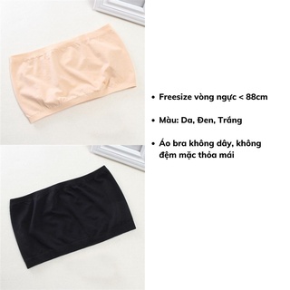 Áo ống nữ cúp ngực không đệm mặc thoải mái, Áo bra nữ không dây  DEVARI B0123