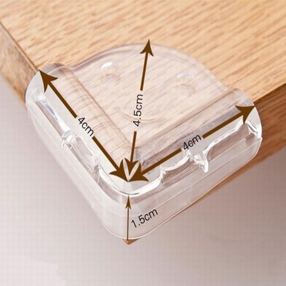 4 Miếng Bọc Góc Bàn Bịt Cạnh Bàn Silicon CAO CẤP Góc Vuông An Toàn Cho Bé