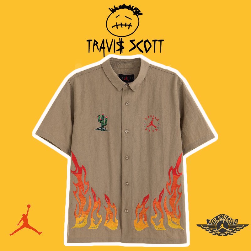 travis scott button down