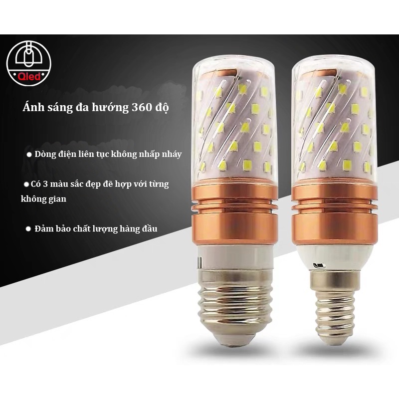 Bóng đèn LED bắp ngô cao cấp với 3 chế độ ánh sáng [Bảo hành 12 tháng]