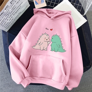 Áo Hoodie in hình Đôi Khủng Long áo nỉ có mũ Nam Nữ thu đông