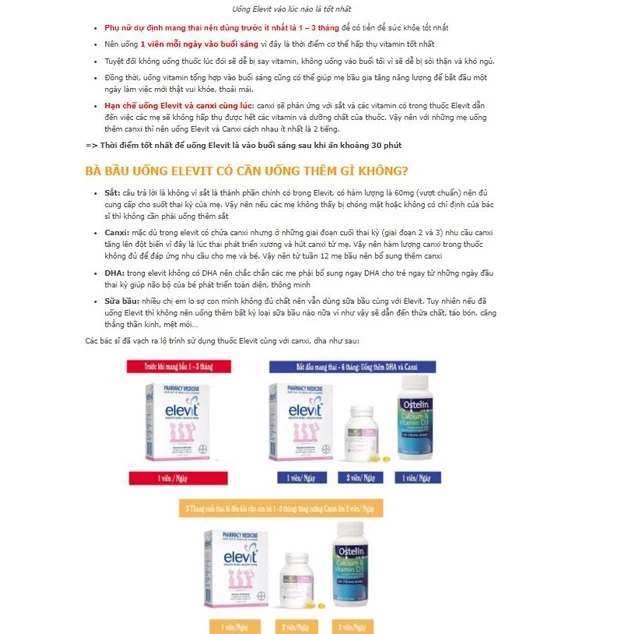 Maternity Vitamin Elevit – 3