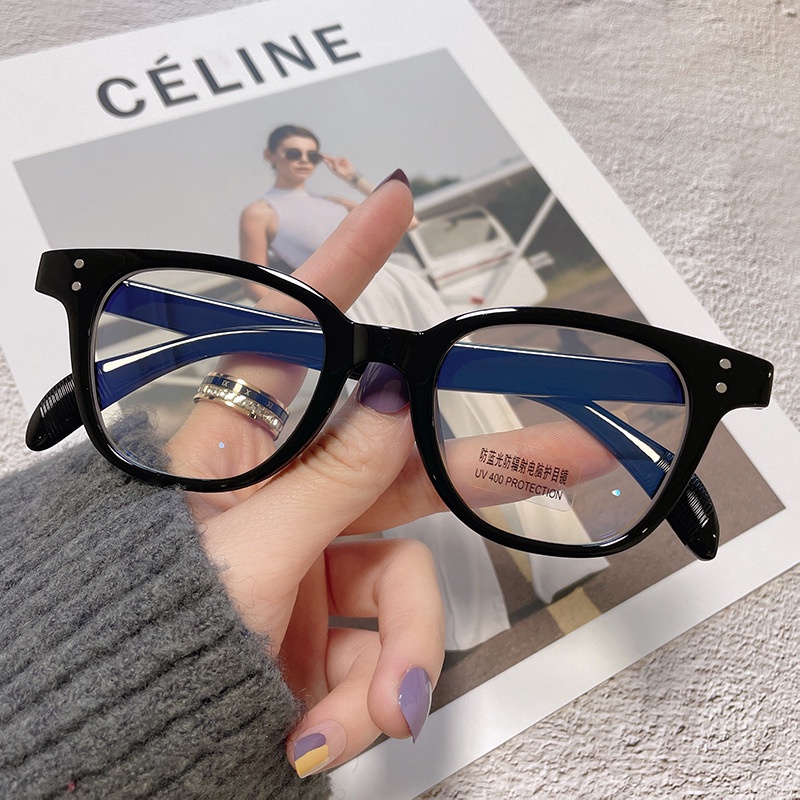 Gọng kính cận nữ nam phong cách Ulzzang chống UV400 xinh xắn thời trang mẫu mới nhất 2022 thay được tròng cận đẹp 102