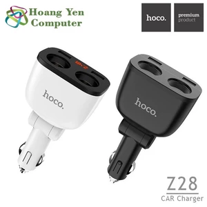 Cốc Sạc Xe Hơi Hoco Z28 Power Ocean 2 Cổng Tẩu Sạc, 2 Cổng Sạc USB - BH 6 Tháng - Hoàng Yến Computer