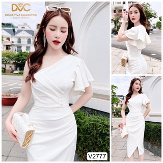 (HCM) Đầm body trắng lệch vai dự tiệc sang chảnh quyến rũ tôn dáng sành điệu , thời trang y hình KME STORE