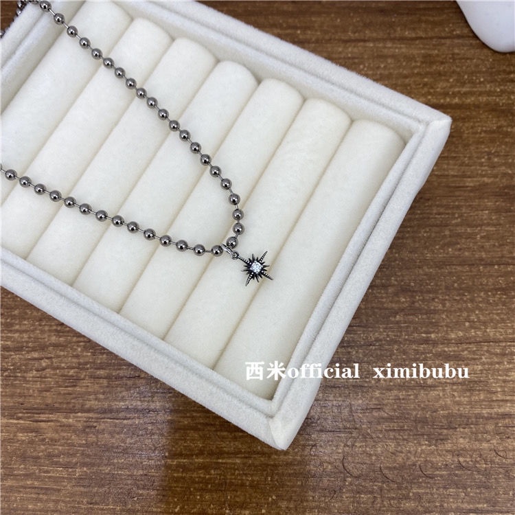 Vòng cổ Mặt Đá Phong Cách Hàn Quốc Cổ Điển Cho Nữ