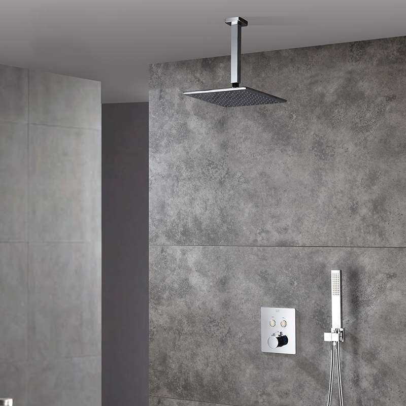 Đen / Bạc / Vàng Treo Tường Treo Trần Tay Tắm Inox 304 Chất Liệu Phòng Tắm Phụ Kiện Tắm