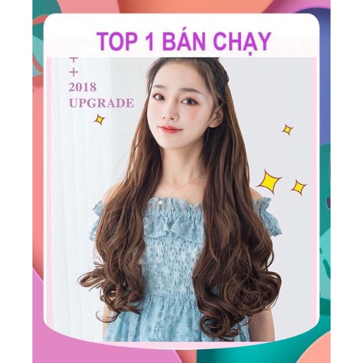 TÓC KẸP XOĂN DẢI DÀI 55-60CM, RỘNG 25CM ĐỦ MÀU