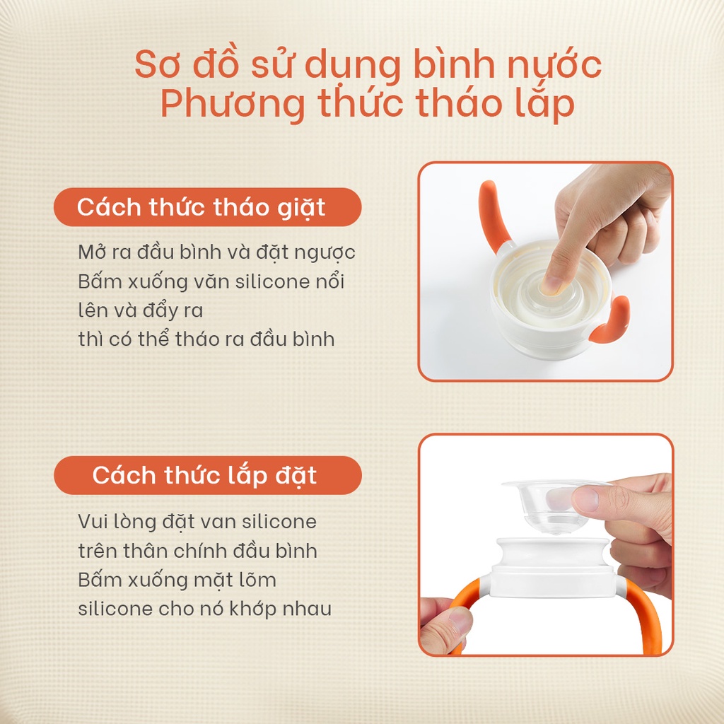 Mô tả Bình Tập Uống Cho Trẻ Yoboo Yb-0034 Dung Tích 210ml Có Quai Cầm Chất Liệu Titan - Hàng Chính Hãng - 10