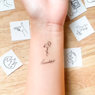 [Line Art Collection] Set 20 Hình Xăm Dán Tạm Thời Chống Nước Dính Dính
