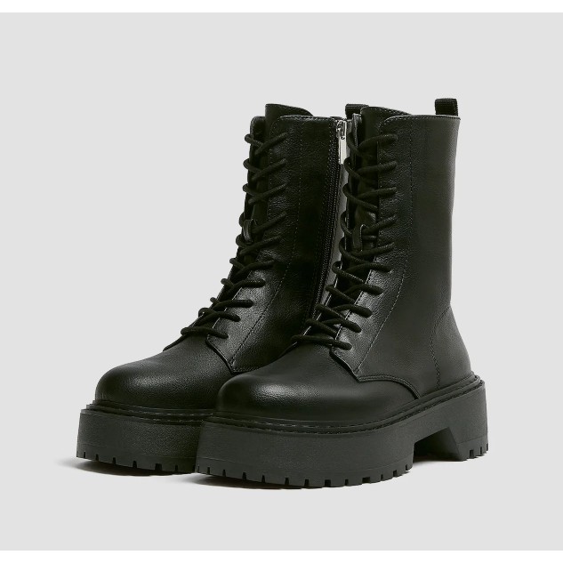 Pull and bear hot sale combat boots