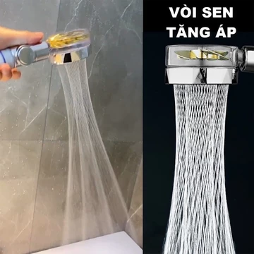 Đầu Vòi Hoa Sen Tăng Áp Có Lõi Lọc,Tay vòi sen, bát sen bộ sen tắm cánh quạt siêu tăng áp, tiết kiệm