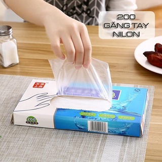 Hộp 200 Găng Tay Nilong Thần Thánh Dùng Một Lần