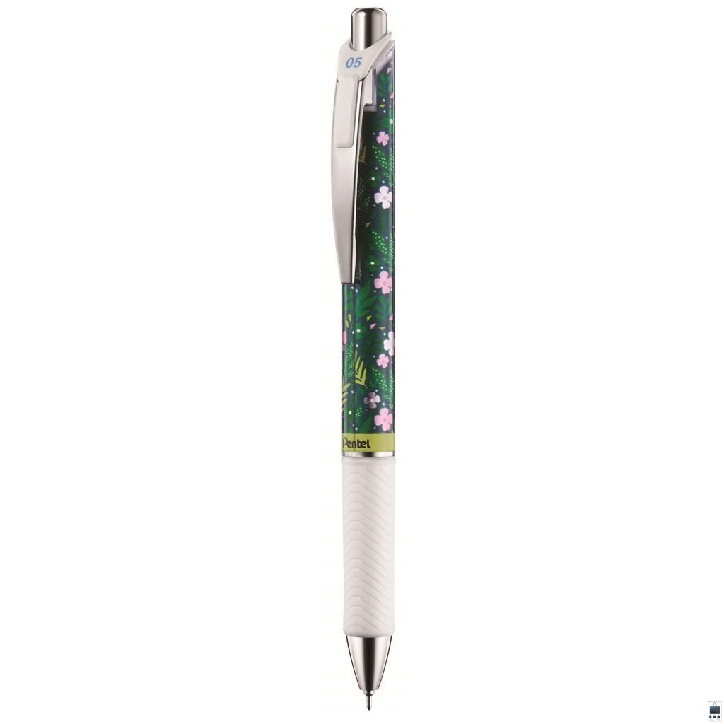 Pentel BLN75KW38-C EnerGel Kawaii Liquid Gel Roller 0,5 mm -Uchiwa, Limited Edition, blu, 1 pezzo