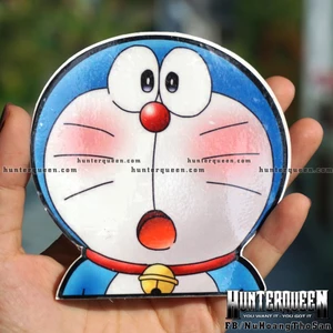 Hình dán Doraemon há hốc mồm kinh ngạc cute. Decal Sticker cao cấp chống nước, bền màu, độ dính cao