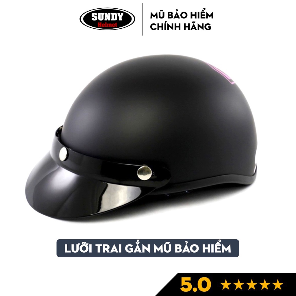 Ảnh Lưỡi chai mũ bảo hiểm SUNDY, le chắn gió nón bảo hiểm phượt thời trang, chắn gió, cải thiện tầm nhìn 1