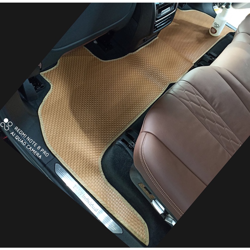 Thảm lót ô tô KATA cho xe BMW X7 6 chỗ, 7 chỗ (2018 - 2025) - Khít với sàn, Chống trơn, Không mùi, Không ẩm mốc