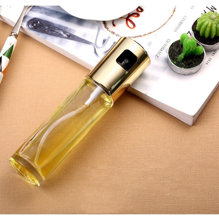 Bình xịt dầu ăn thuỷ tinh 100ml phung sương cao cấp an toàn cho sưc khoẻ