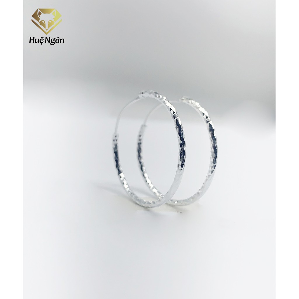 Ảnh Bông tai bạc Ý 925 Huệ Ngân - Vòng to xinh RYE30C14101 1