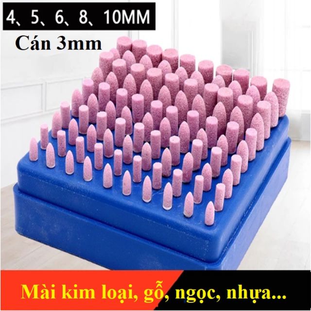 Bộ 100 Mũi Đá Mài Cán 3mm