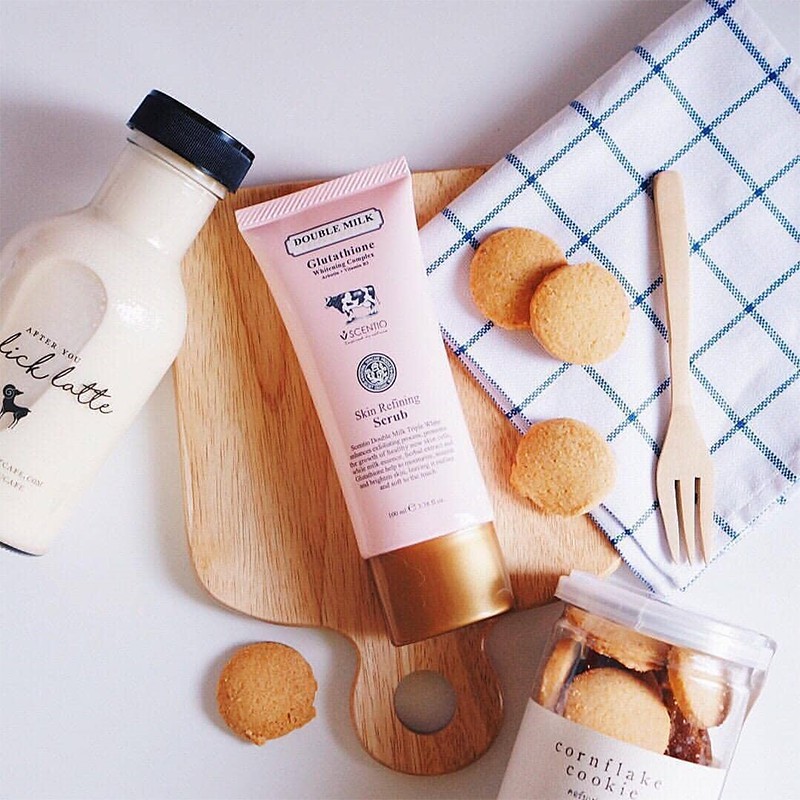 Ảnh Tẩy tế bào chết sáng da Scentio Double Milk Triple White Skin Refining Scrub 100ml 4
