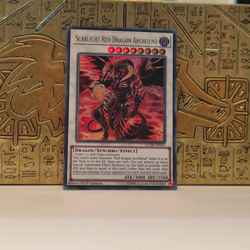 Thẻ Bài Yugioh Chính Hãng Scarlight Red Dragon Archfiend DUDEEN013