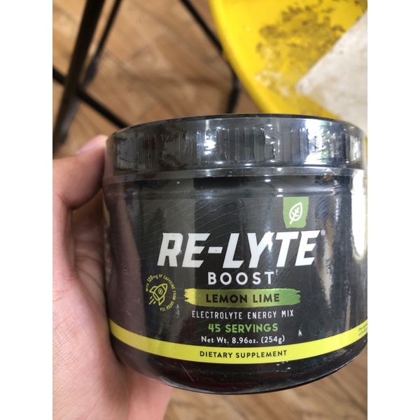 REDMOND Re-Lyte Boost Electrolyte Energy Mix, Lemon Lime, 8.9oz Jar