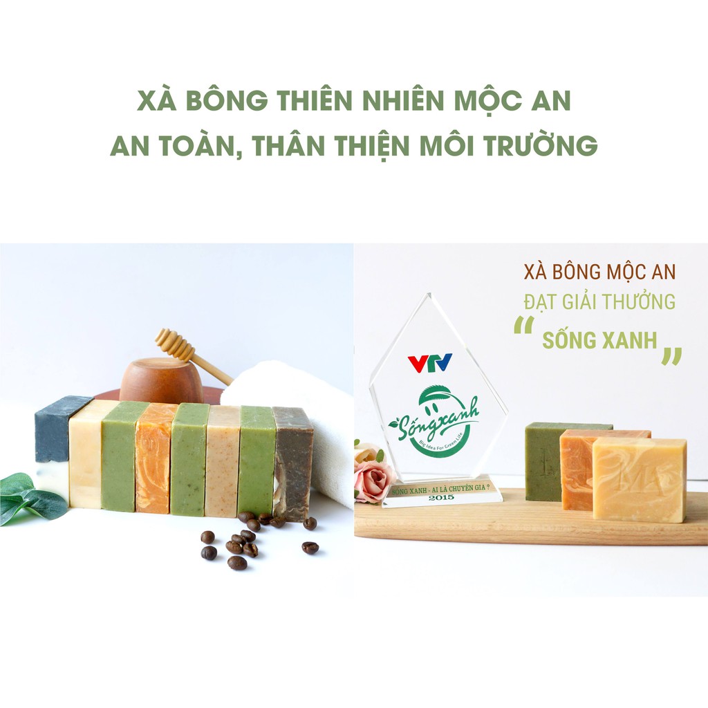 Ảnh Combo 3 Xà Bông Thiên Nhiên Mộc An Chăm Sóc Face & Body, Dưỡng Da Mềm Mịn, Loại Bỏ Tế Bào Chết 4