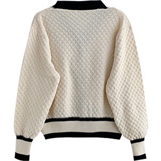 Áo Khoác Cardigan Dệt Kim Tay Dài Dáng Rộng Thời Trang Hàn Quốc Cho Nữ