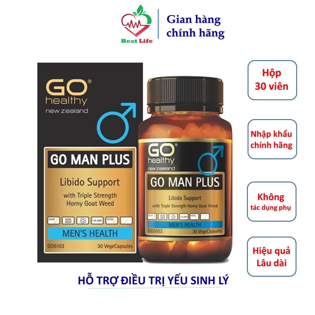 Go Healthy Go Man Plus hỗ trợ điều trị yếu sinh lý xuất tinh sớm làm ...